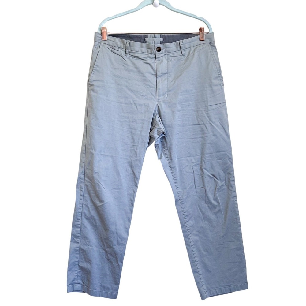 Proper Cloth Mens‎ Pants 35X28 (33X28) Gray Chino Classic Minimal Casual Stretch